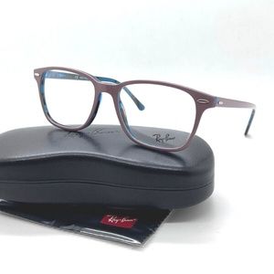 New RAY-BAN Frames Unisex Glasses Light Brown RB7119 5717 53-17-145 Acetate